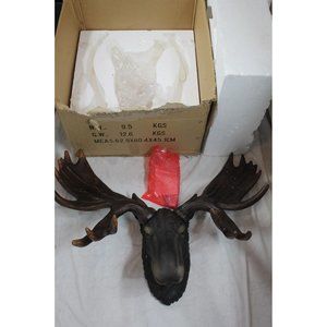 Emperor Moose Head Wall Hanging Statue Figure